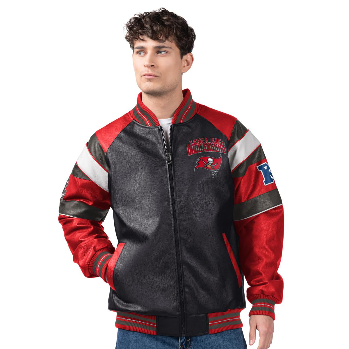 Officially Licensed NFL by Carl Banks Faux Leather Jacket